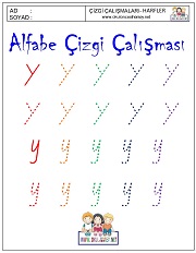 z harfi çizgi çalışması